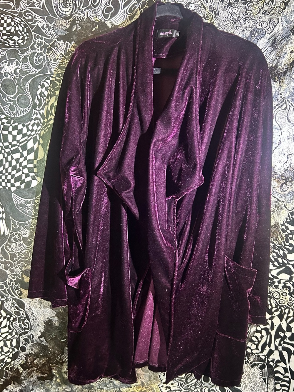 Amaryllis Deep Plum Draped Jacket
